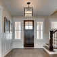 Black Crystal Chandelier For Entryway Ceiling Light
