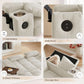 65Inch Convertible Sleeper Sofa With Adjustable Backrest