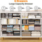 Elegant White Dresser With Integrated LED Lighting