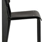 Black Premium Contemporary TubularSteel Hardwood Dining Chair