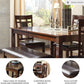 Brown Contemporary Engineered Wood Dining Table Set