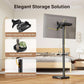 Height Adjustable Rolling TV Stand For Televisions