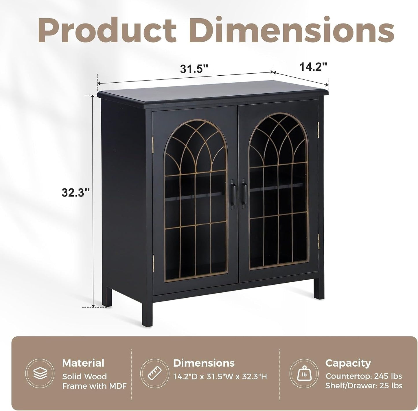 Small Solid Wood Hallway Storage Solutions Cabinet-1