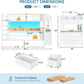 Twin Over Twin Metal Bunk Bed Integrated Storage Drawers