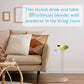 Two Piece Acrylic Side Tables Clear 10x10x24.2Inches
