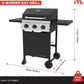 Three-Burner Propane Grill 30000 BTU Folding Tables