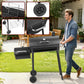 Black Charcoal Grill 535 SquareInches Offset Smoker
