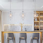 White Mini Crystal Chandelier Ceiling Light 1 Light Fixture