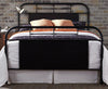 Industrial Grade Metal Bed 80 Inches Distressed Vintage