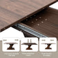 Walnut Extendable Dining Table 70.87 Inches Modern