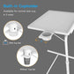 White Adjustable TV Tray Table With Height And Tilt