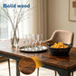 Brown 71 Inch Industrial Dining Table Solid Frame Construction