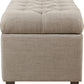 Tufted ExtraLarge Storage Ottoman Bench Hinged Lid
