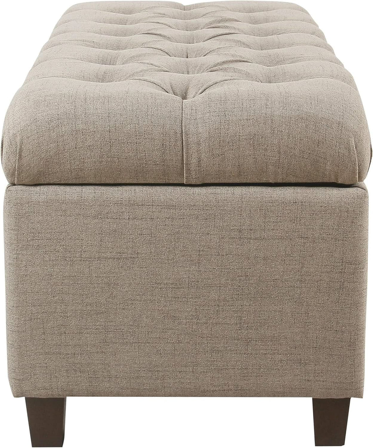 Tufted ExtraLarge Storage Ottoman Bench Hinged Lid