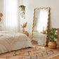 Boho Contemporary Reclaimed Wood Mirror 55x28 Inches