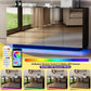 Black High Gloss Buffet Mirror Storage LED Charging