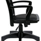 Deluxe Wood Banker Desk Chair Black Adjustable Height Tilt