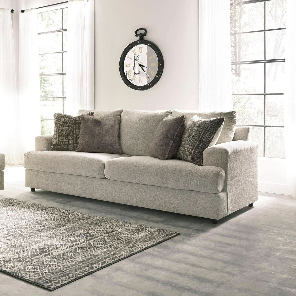 Soletren Premium Chenille Queen Sofa Sleeper White-1