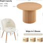 Forty Seven Inch Round Dining Table Oak Finish Chairs