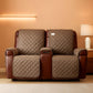 Waterproof Recliner Loveseat Cover With Console Straps