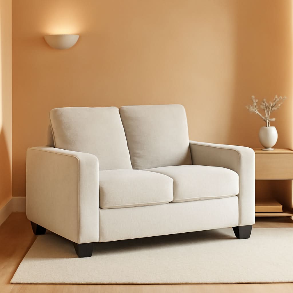 Twin White Premium Ultra Vision Memory Foam Sofa Sleeper