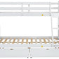 White Twin Over Full Bunk Bed With Storage Drawers