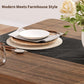 Rectangular Farmhouse 71 Inches Brown Dining Table