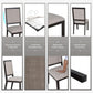 Espresso Upholstered Solid Wood Dining Chairs 19Inch