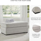 Eastonbridge Upholstered Rectangular Ottoman Light Gray