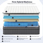 King Size Gel Memory Foam Pocket Spring Hybrid Mattress-1