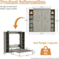 Queen Murphy Bed Cabinet Grey Space-Saving Solution