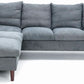 Sectional Sofa Grey Left Facing Chaise Living Room-2