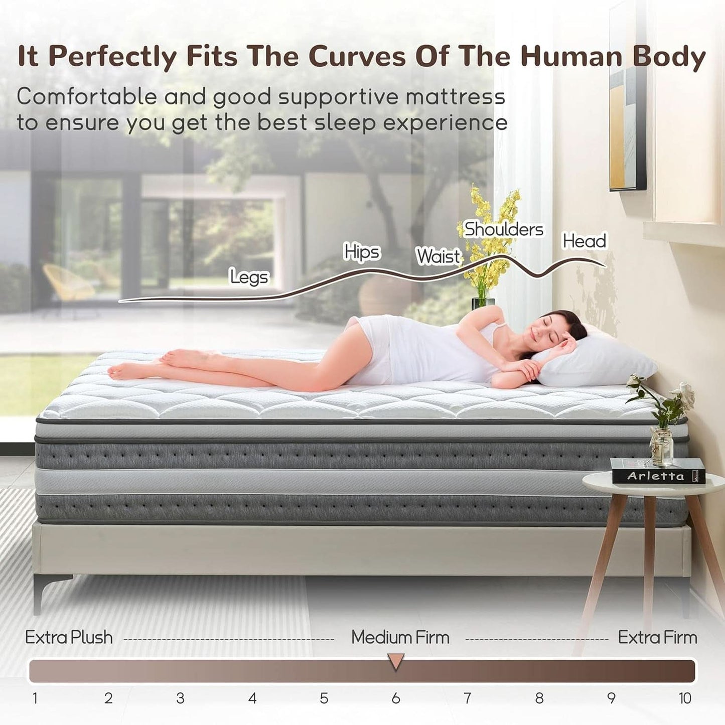 King Size Orthopaedics Hybrid Memory Foam Mattress-3