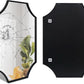 Black Scalloped Wall Mirror 30x40Inch Aluminium Frame