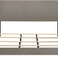 Taupe California King Transitional Style Bed Frame