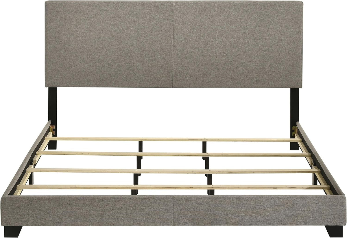 Taupe California King Transitional Style Bed Frame