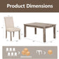 Rustic Dining Table Set Six NailheadAccents Chairs