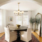 Goldtone Finish Five Lighting Milk Glass Chandelier-1