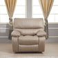 Taupe Microfiber Reclining Sofa Set for Living Room