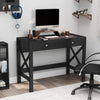 Black Home Office Desk With Drawers And Vanity Table