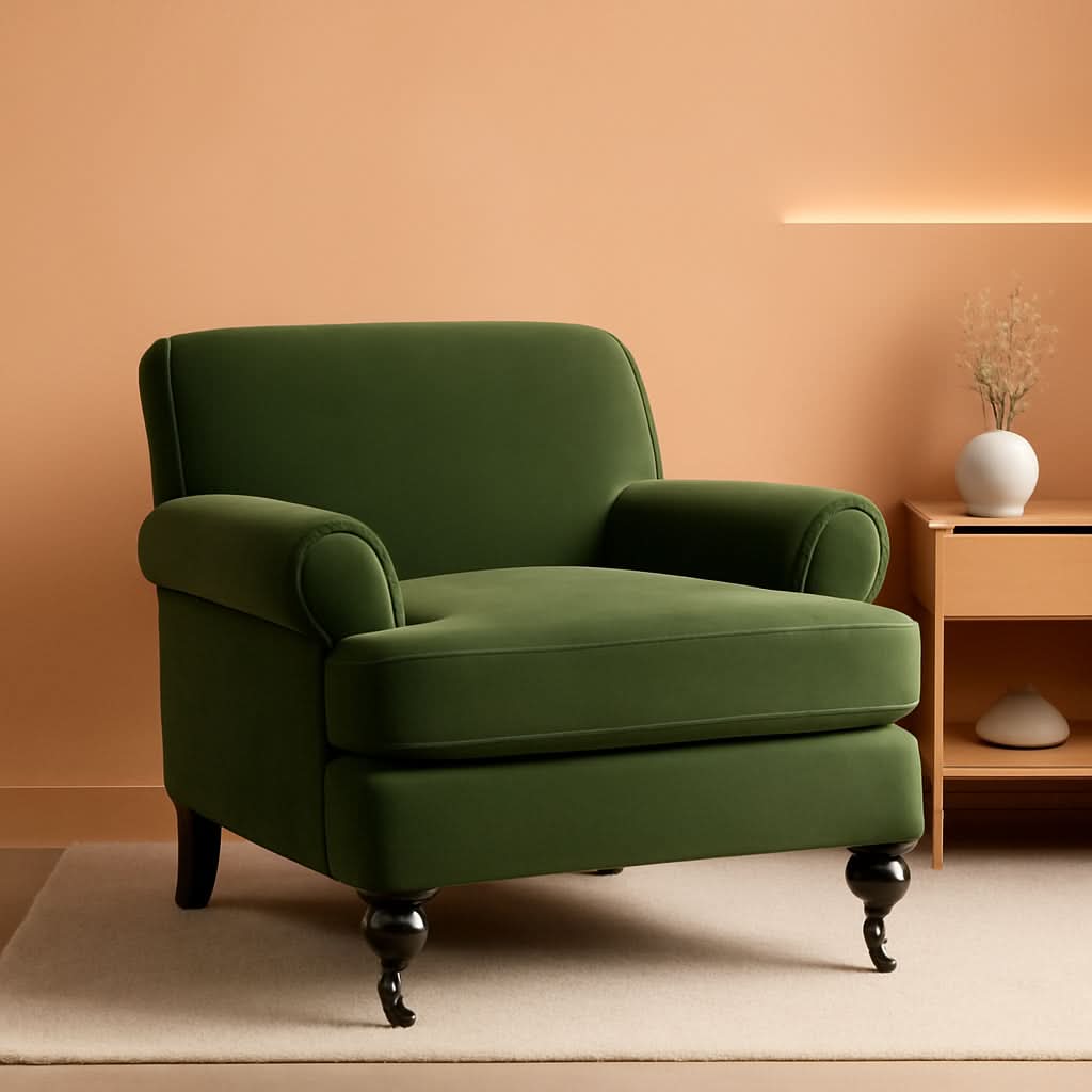 Large Upholstered Living Room Accent Chair Comfort