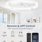 Twenty Four Inch Ceiling Fan With Dimmable Lights Remote