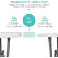 Bar Height Folding Table Indoor Outdoor Patio Table