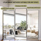 Standing Full Length Mirror Black Aluminum Framing