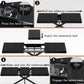 Black Extendable Dining Table Hidden Storage Extension