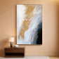 Original Abstract Wall Art 24x48 Inches Black White-0