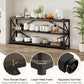 Industrial Sofa Table Seventy Point Eight Inch Matte Black