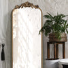 Oversized Gilded Antique Arched Floor Mirror 18x53