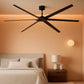 Black 120-Inch Reinforced Multipurpose Ceiling Fan