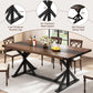 71 Inch Farmhouse Dining Table Waterproof Table top